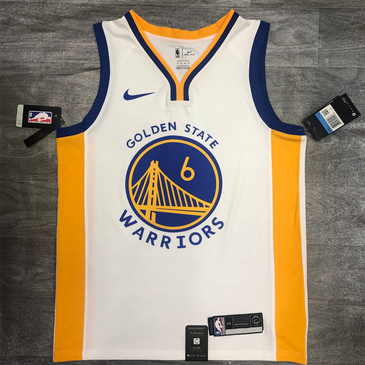 NBA Golden State Warriors v neck White Jersey YOUNG#6 S-XXL