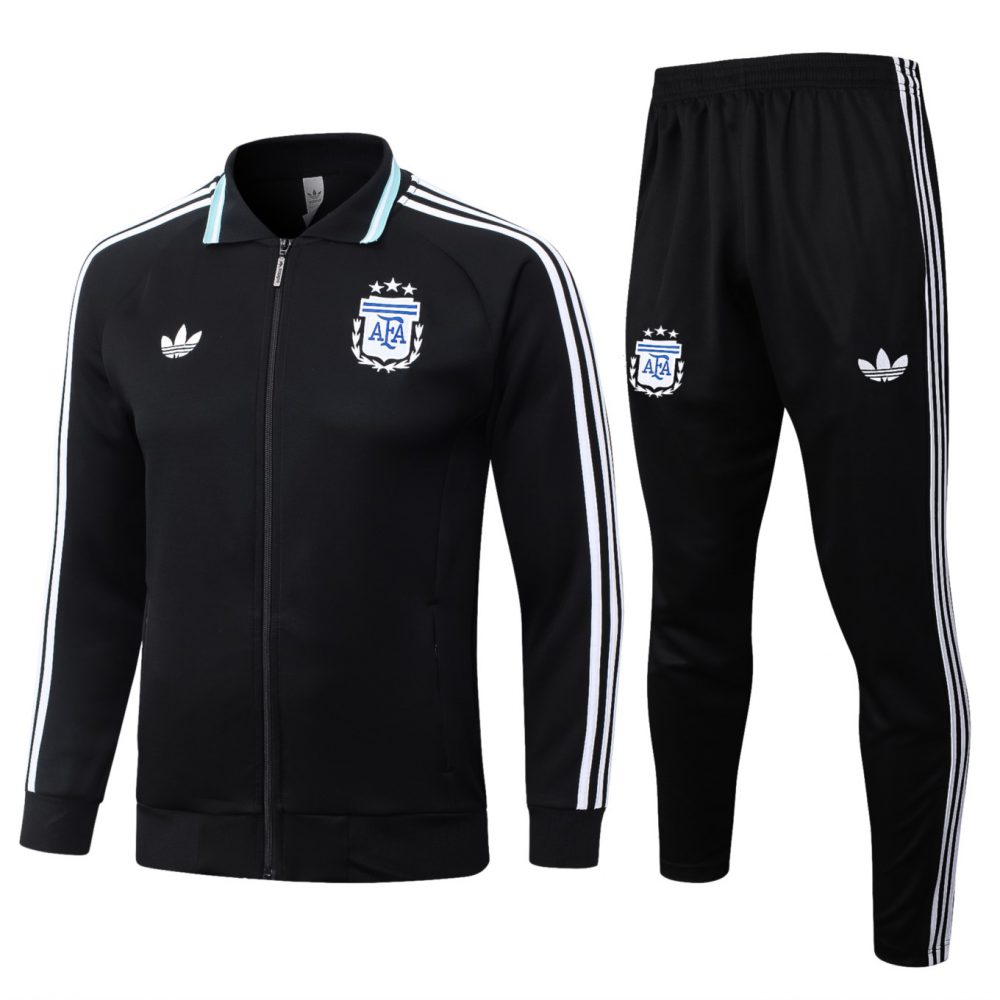 2026 Argentina Black Jacket Training Suit Set