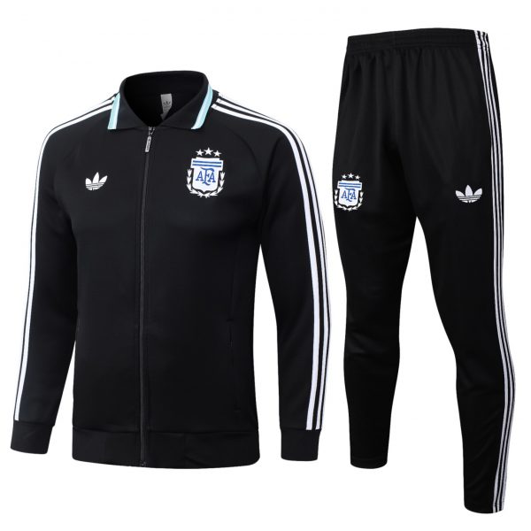 2026 Argentina Black Jacket Training Suit Set