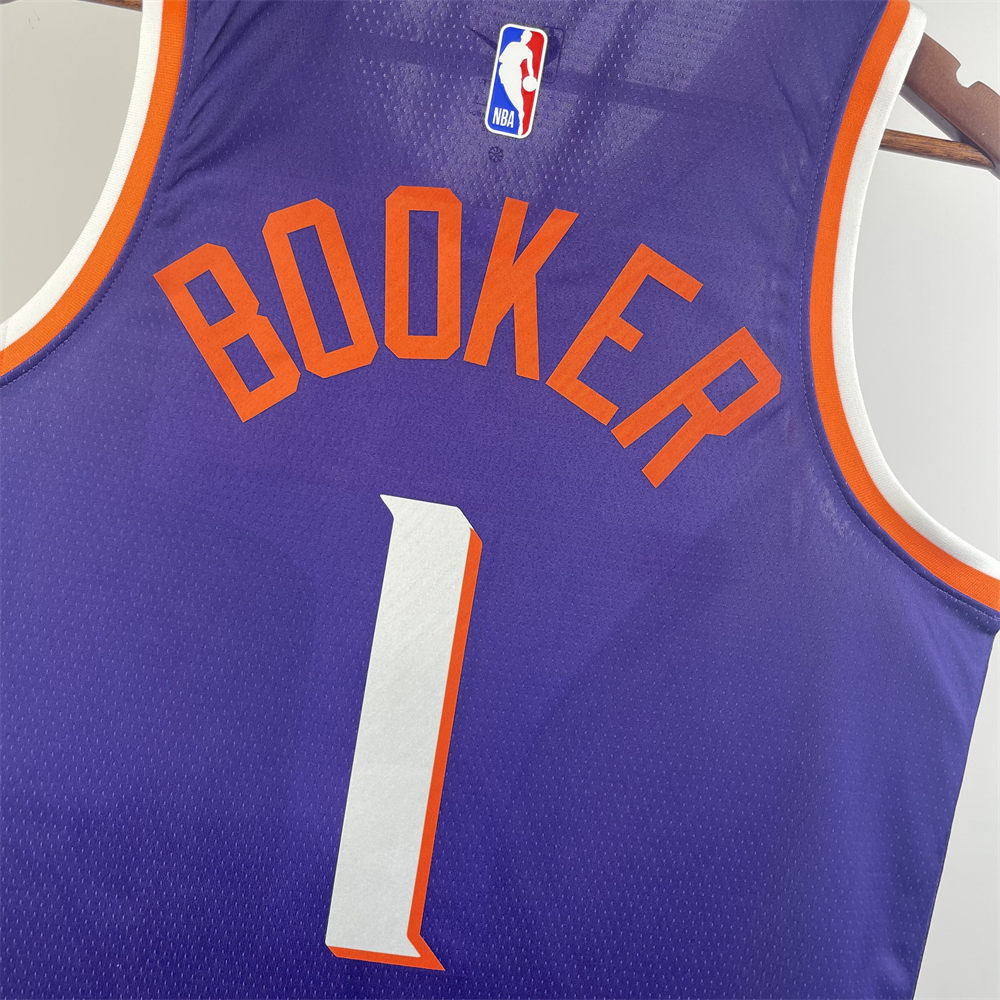 NBA Phoenix Suns BOOKER#1 2024 Purple Jersey S-XXL