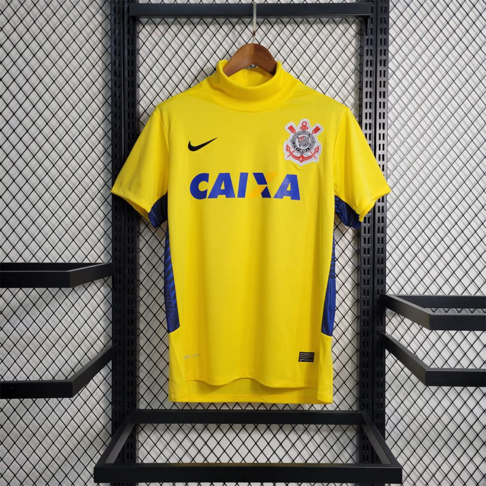 Retro 2014/15 Corinthians goalkeeper Yellow jersey Fan Version