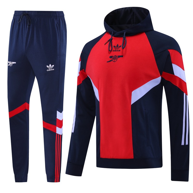 2024 Arsenal Red Hoodie Jacket Kit Set Football Team Shirt Sports Fashion