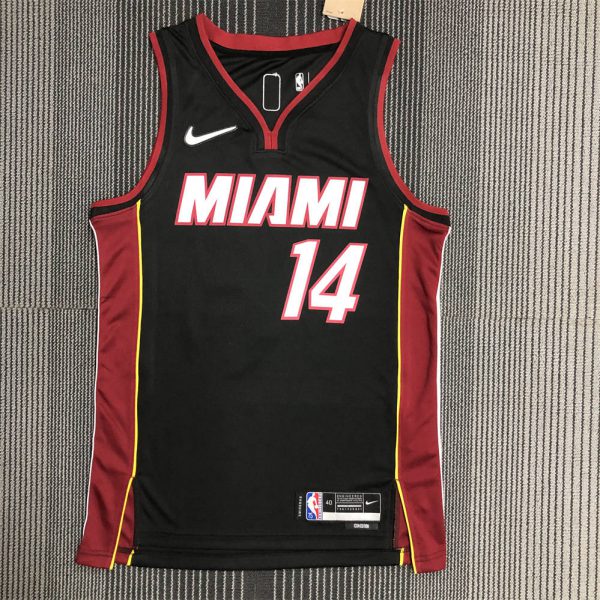 NBA Miami Hearts V-Neck Black 75th Anniversary Jersey HERRO#14 S-XXL