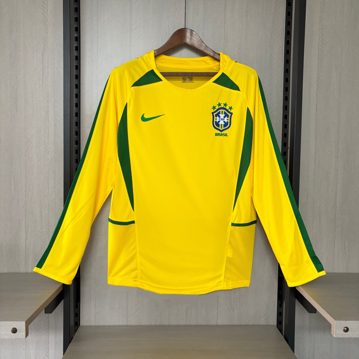 Retro 2002 Brazil Home Jersey Fan Version (2002 World Cup Remake)