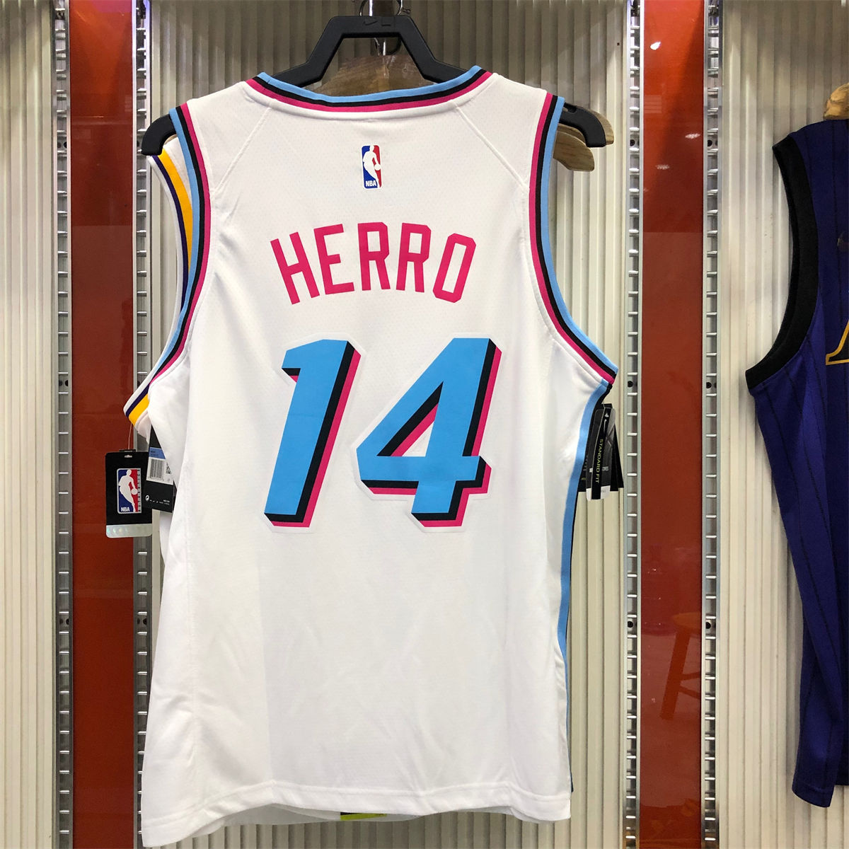 NBA Miami Hearts round neck White Jersey HERRO#14 S-XXL