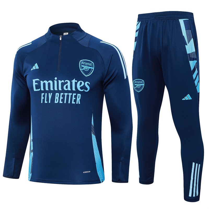 24/25 Arsenal Royal Blue Long-sleeved half-pull training kit Football team kit