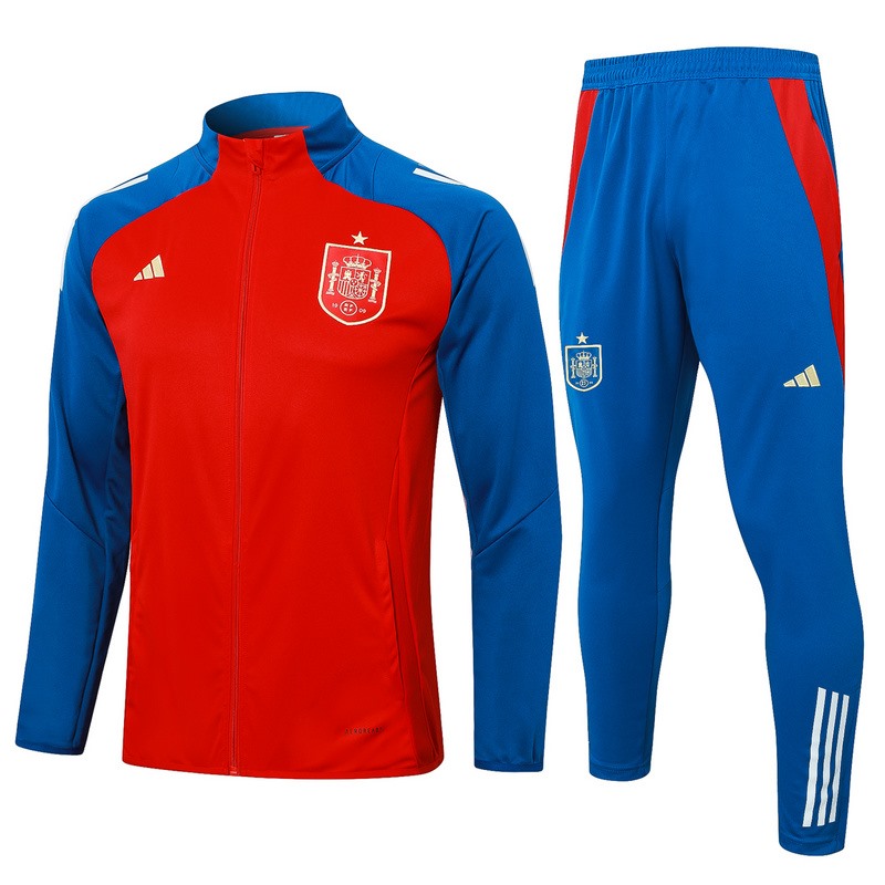 2024 Spain Red Jacket Training Suit Set Football Team Shirt Sports Fashion