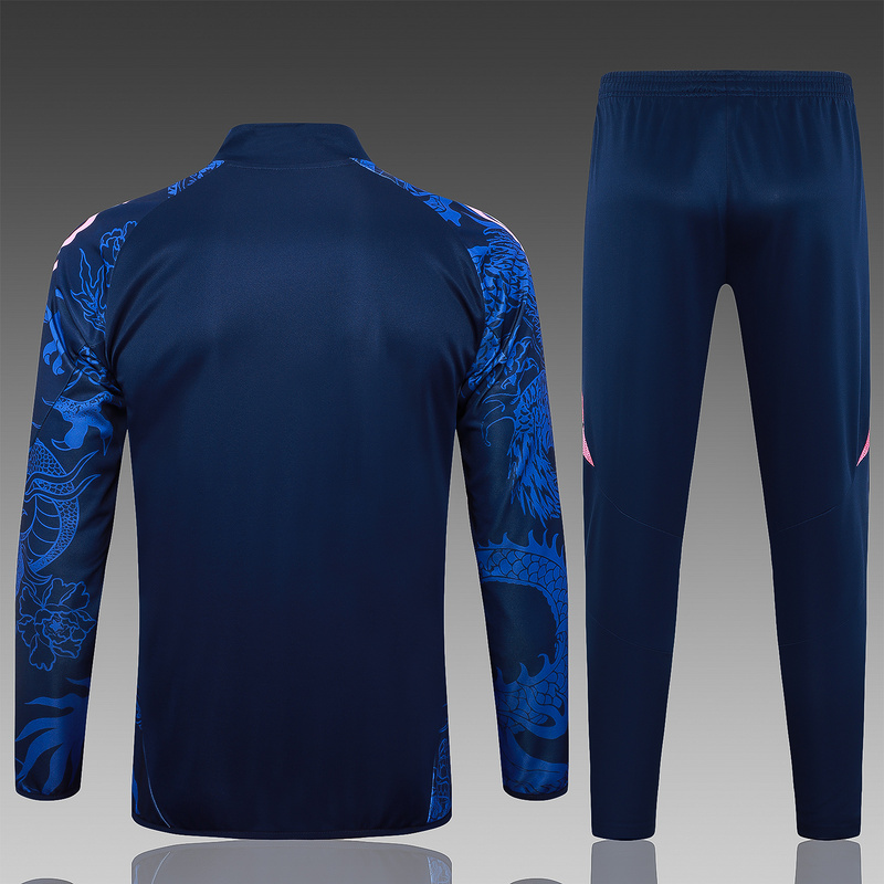 2024/25 Real Madrid Royal blue Jacket Training Suit Set Football Team Shirt Sports Fashion