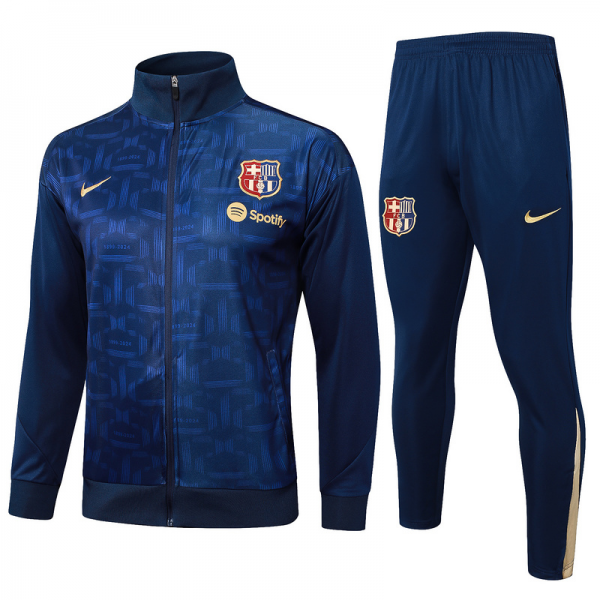 2024/25 Barcelona Royal blue Jacket Training Suit Set Football Team Shirt Sports Fashion