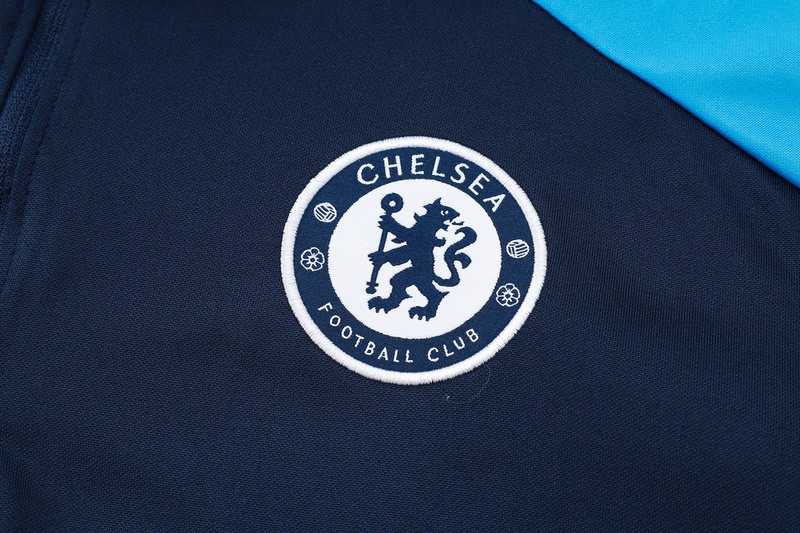 25/26 Chelsea Royal Blue Long-sleeved half-pull training kit Football team kit
