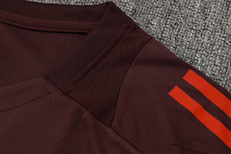 24/25 Bayern Munich Red Brown Training Set Shirt and Shorts