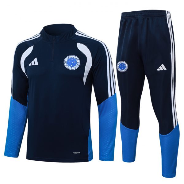 2026 Cruzeiro Royal blue Long-sleeved half-pull training kit