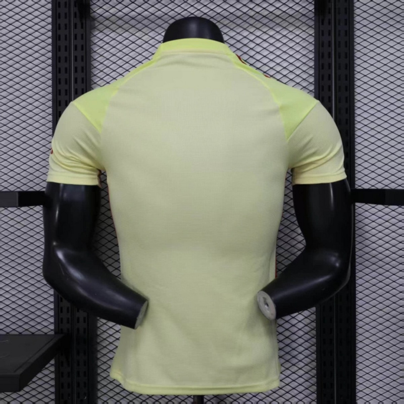 2025/26 Arsenal Yellow goalkeeper jersey Player Version