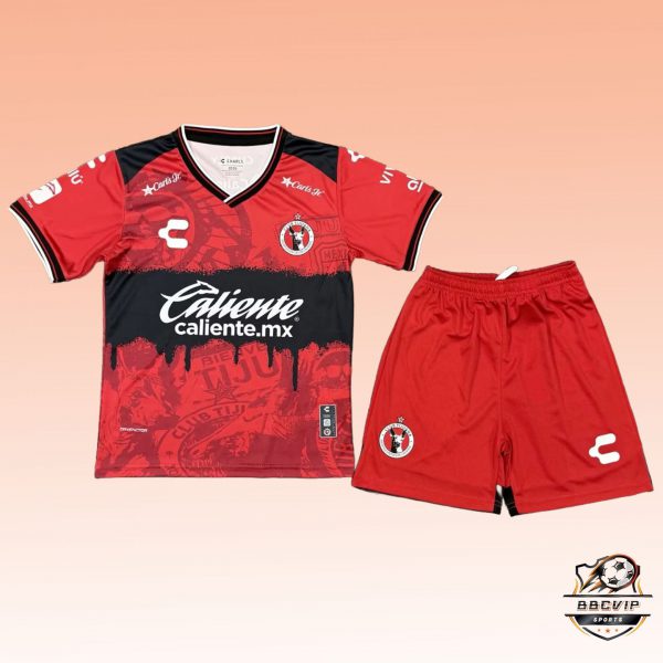 2025/26 Club Tijuana Home jersey kids Kits size: 16-28