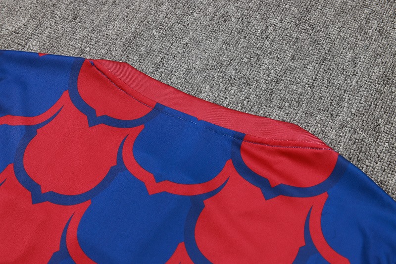 24/25 Barcelona Blue Red Training Set Shirt and Shorts