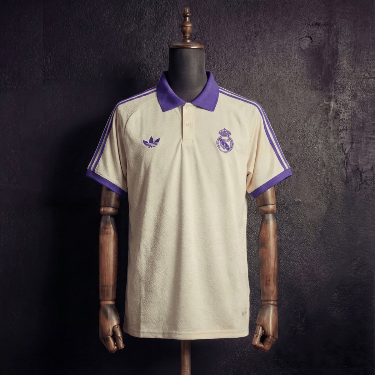 2025/26 Real Madrid Training Beige Polo Fan version