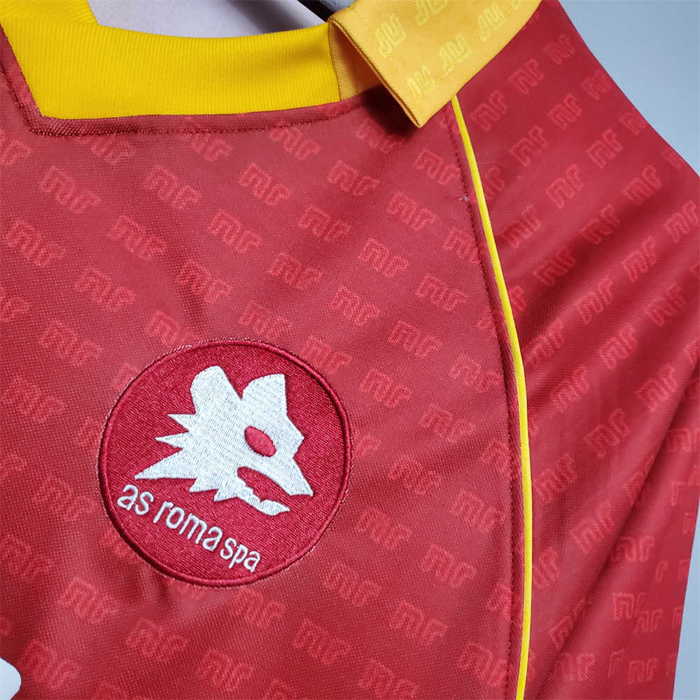 Retro Roma 90/91 Home  jersey Fan Version