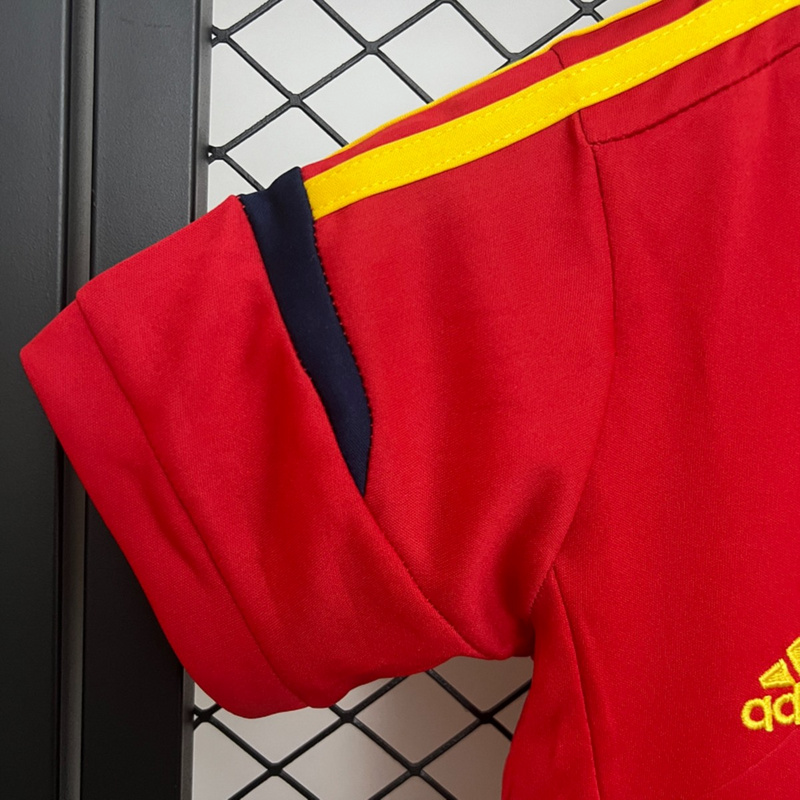 Retro Spain 2012 Home jersey Kid Kits Size 16-28