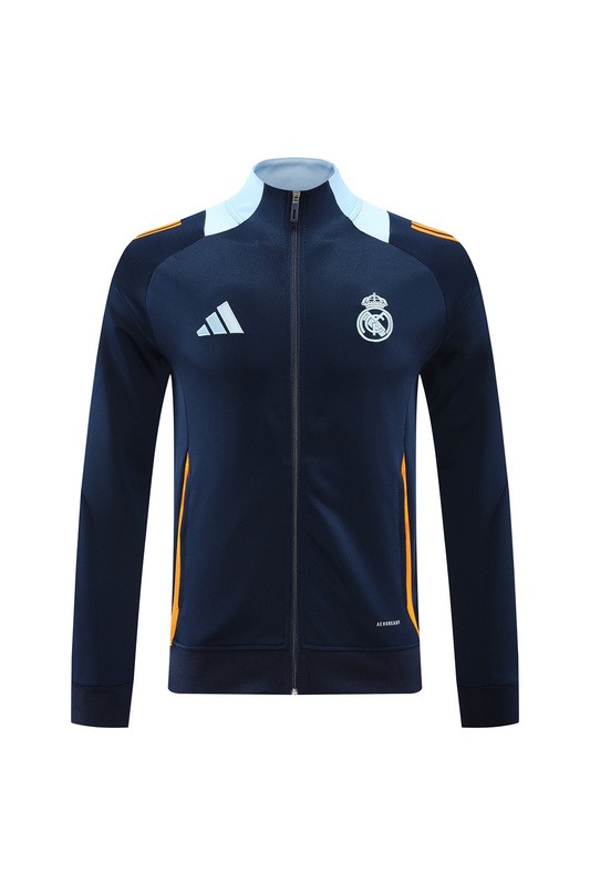 2024 Real Madrid Royal Blue Jacket Training Suit Set Football Team Shirt Sports Fashion