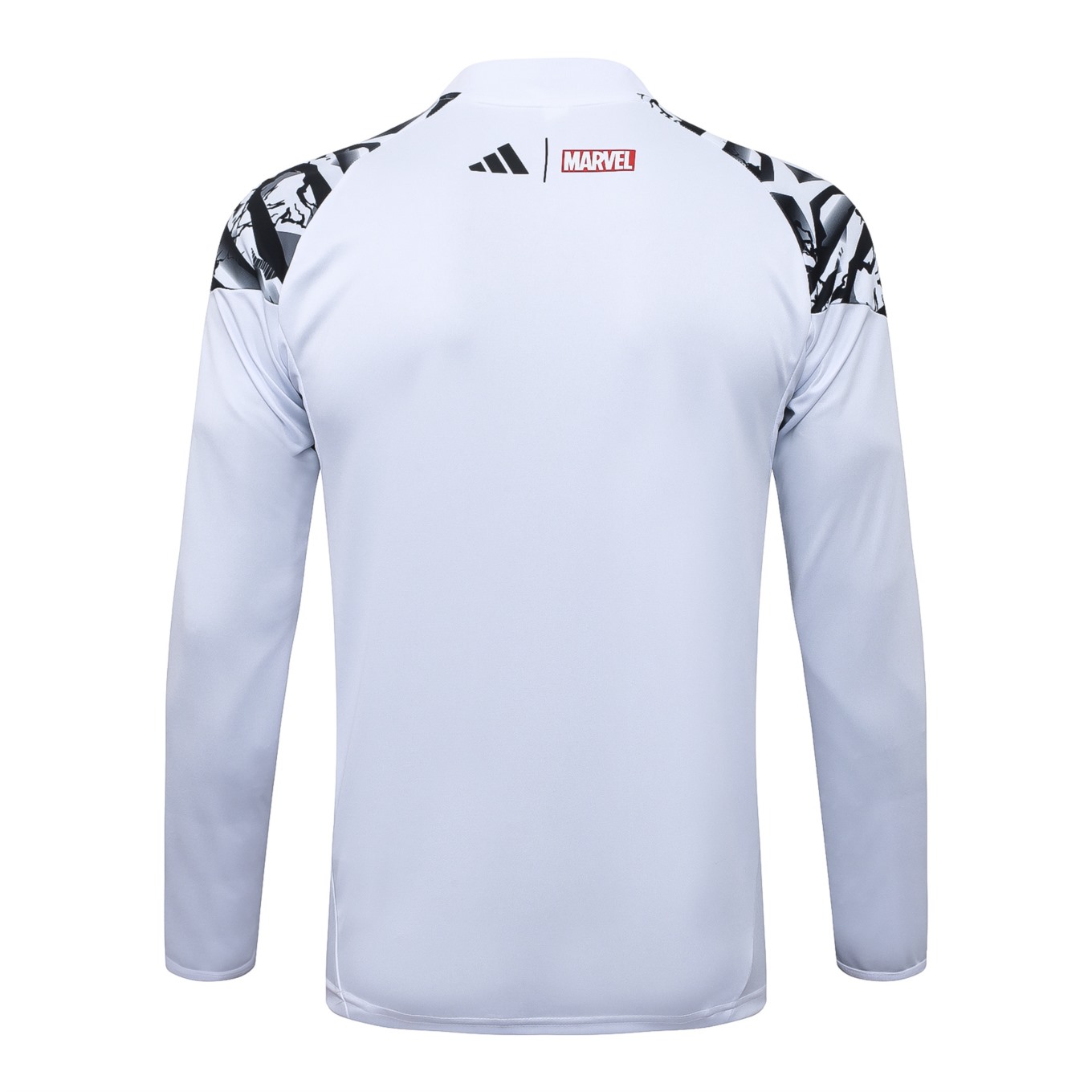 2026 Real Madrid White Long-sleeved half-pull training kit