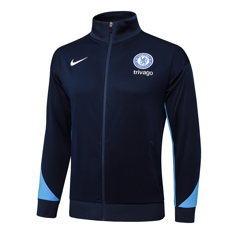 2024/25 Chelsea Royal blue Jacket Training Suit Set Football Team Shirt Sports Fashion