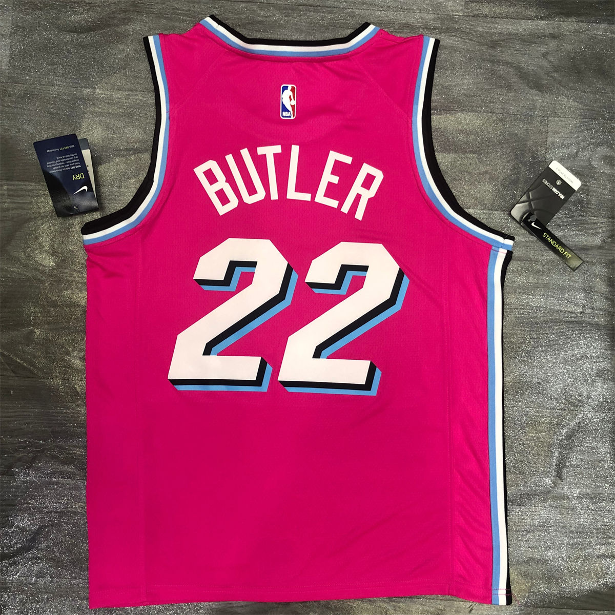 NBA Miami Hearts round neck Pink Jersey BUTLER#22 S-XXL