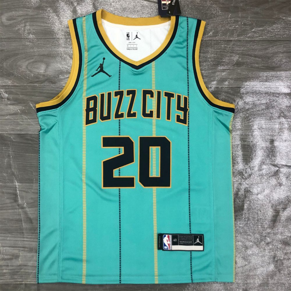 NBA Charlotte Hornets V-Neck Light Green Jersey HAYWARD#20 S-XXL
