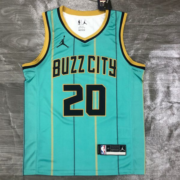 NBA Charlotte Hornets V-Neck Light Green Jersey HAYWARD#20 S-XXL