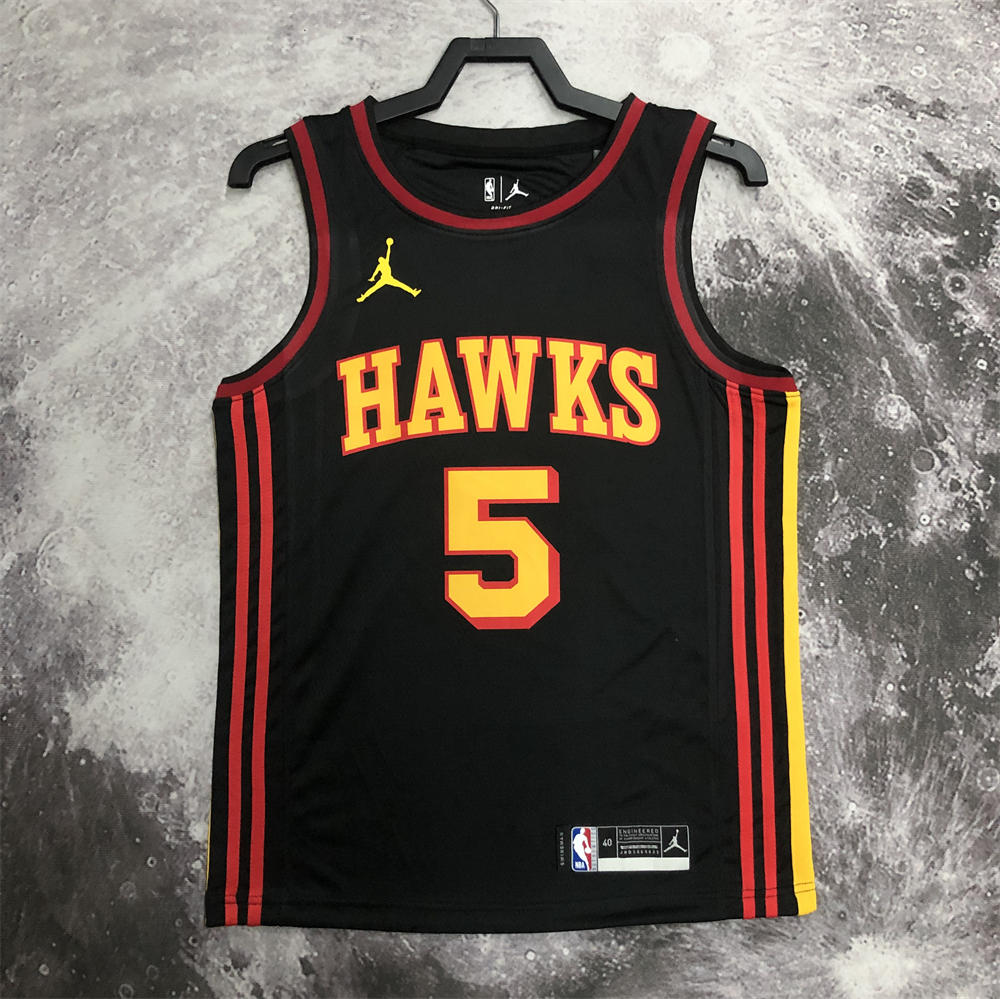 NBA Altanta Hawks Round Neck Black Jersey MURRAY#5 S-XXL