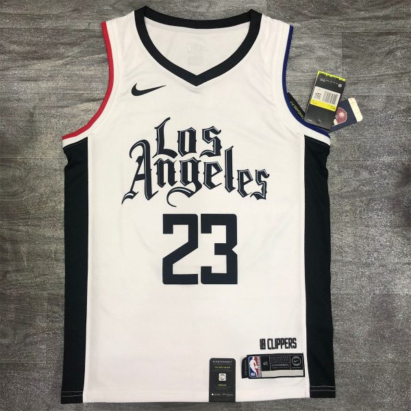 NBA Los Angeles Clippers V neck White Jersey WILLIAMS#23 S-XXL