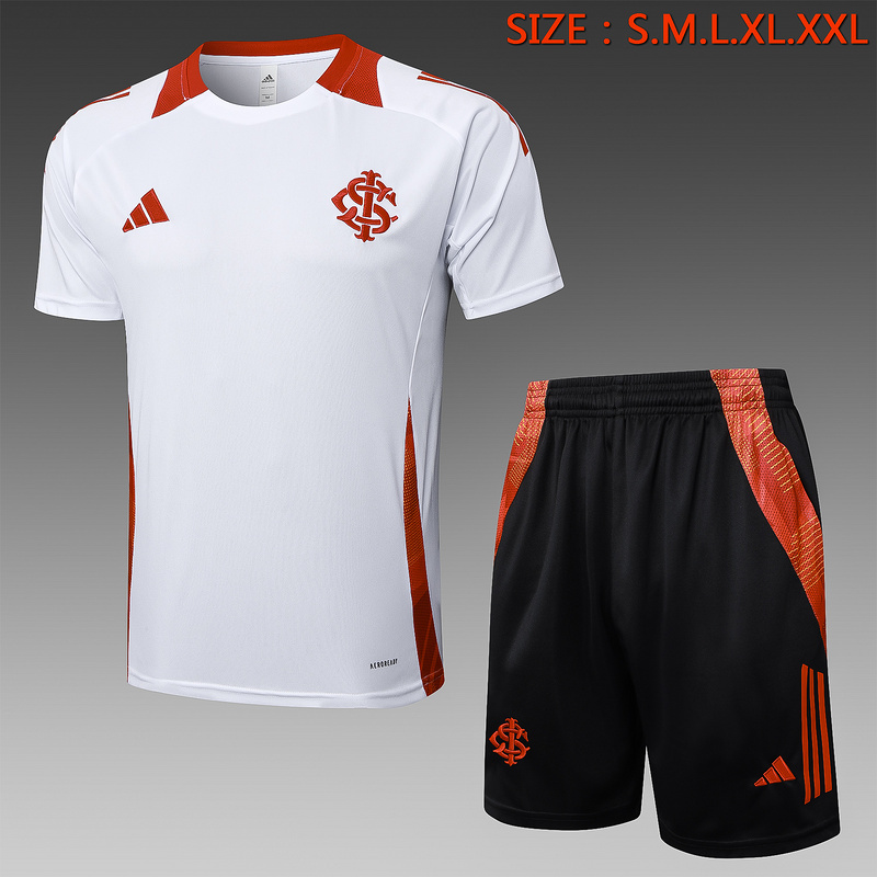 24/25 Internacional White Training Set Shirt and Shorts
