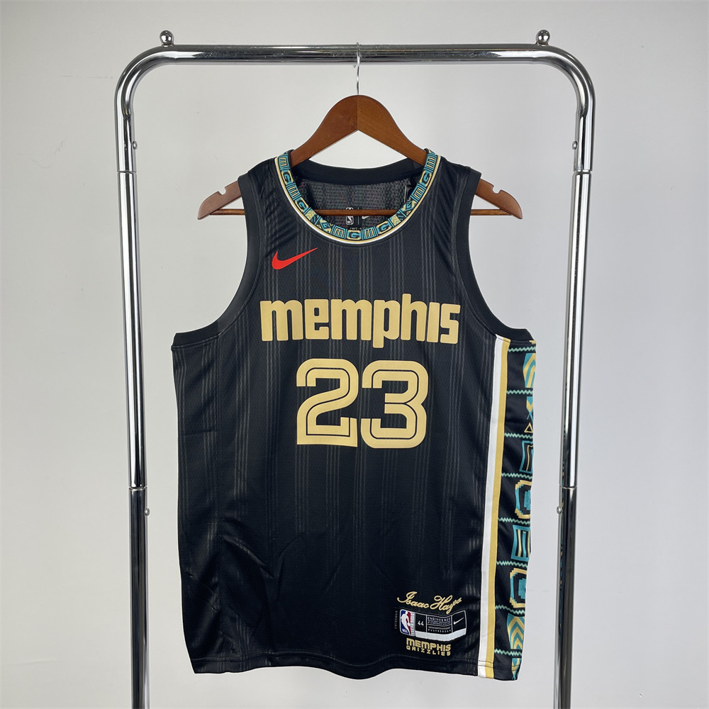 NBA Memphis Grizzies V-Neck Black Jersey RODE#23 S-XXL
