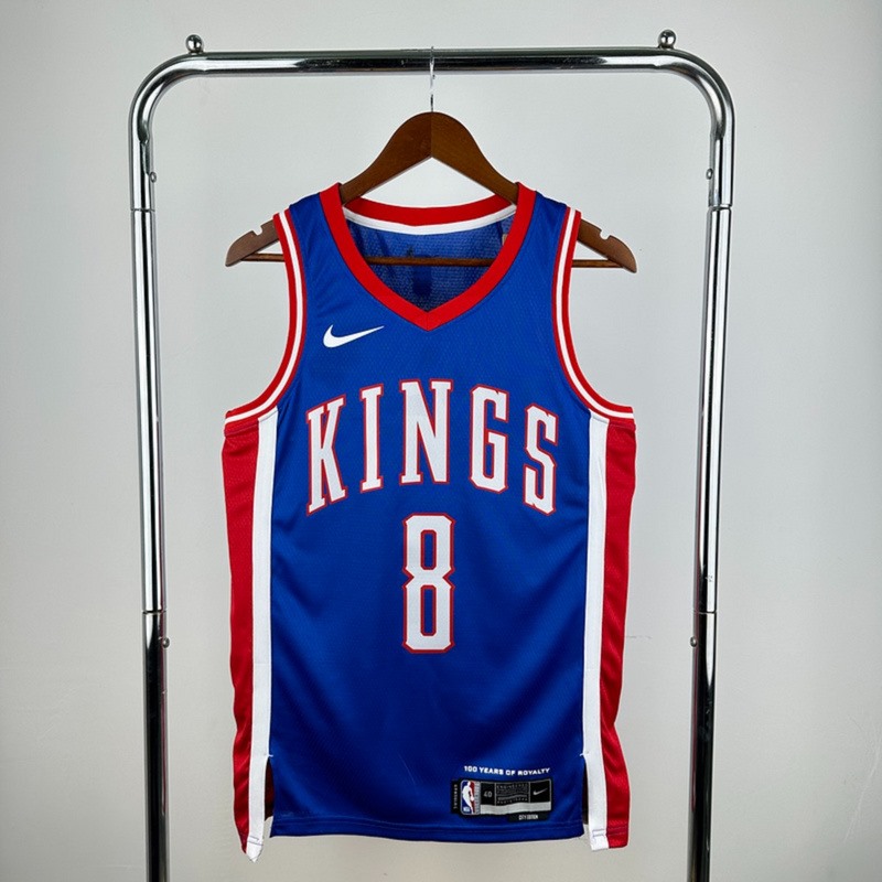 NBA Scaramento Kings 2024 V-Neck City Edition Blue jersey LAVINE#8 S-XXL