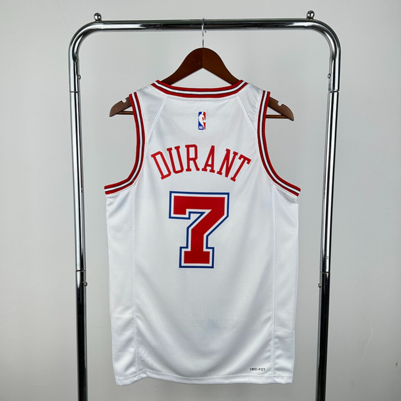 NBA Houston Rockets 2024 Round Neck Balck Jersey DURANT#7 S-XXL