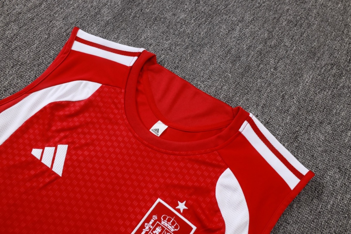 2026 Spain Red Training Set Shirt and Shorts