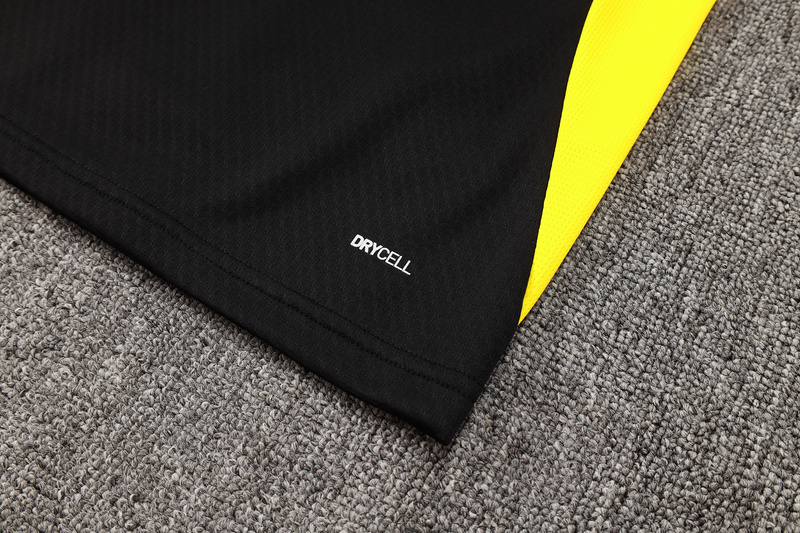 24/25 Dortmund Black Long-sleeved half-pull training kit Football team kit