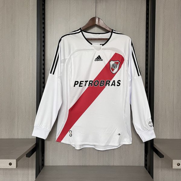 Retro River Plate 06/07 Home Long Sleeve jersey Fan Version