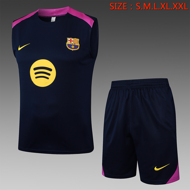 24/25 Barcelona Blue Training Set Shirt and Shorts