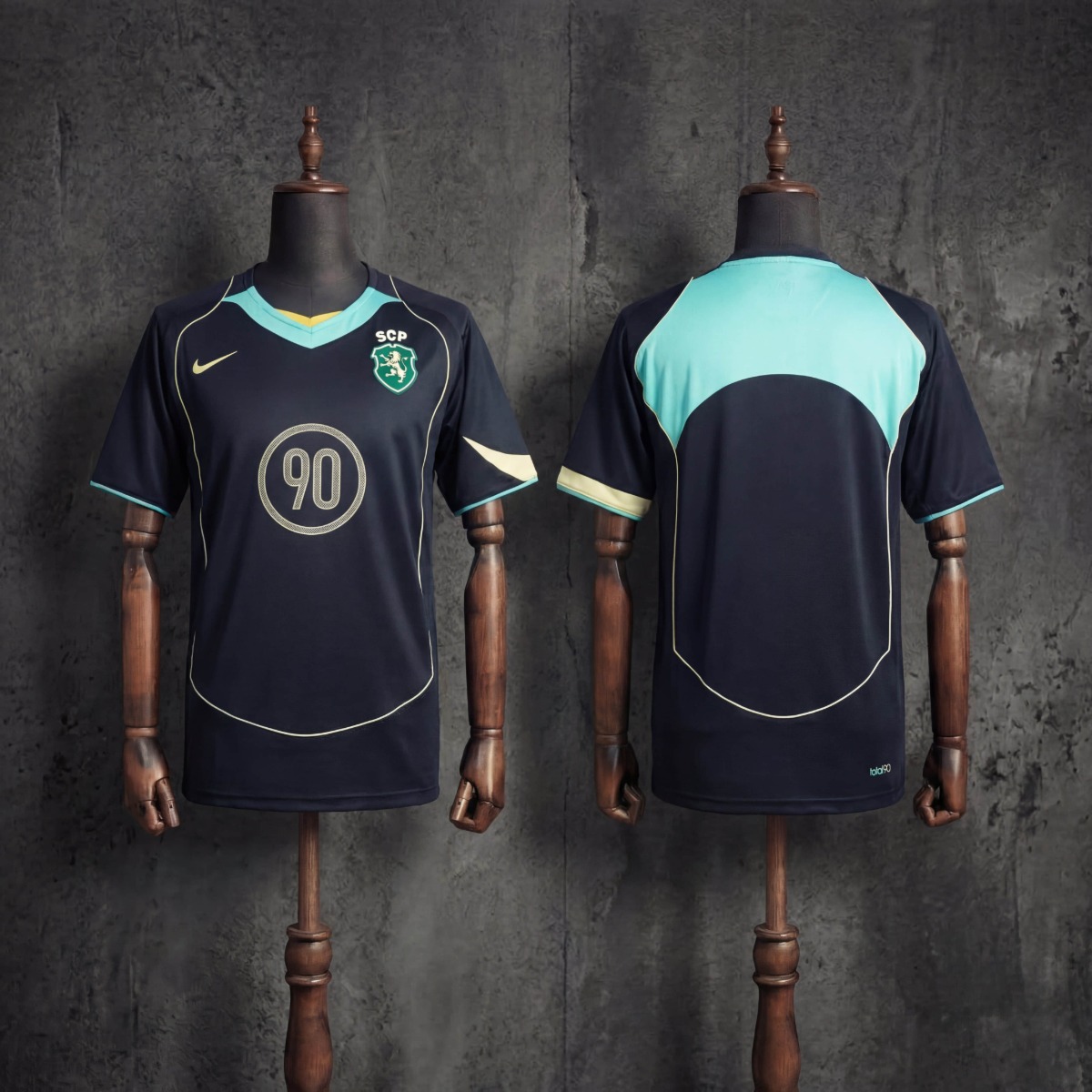 Retro Sporting Lisbon 90S Black Jersey Fan Version