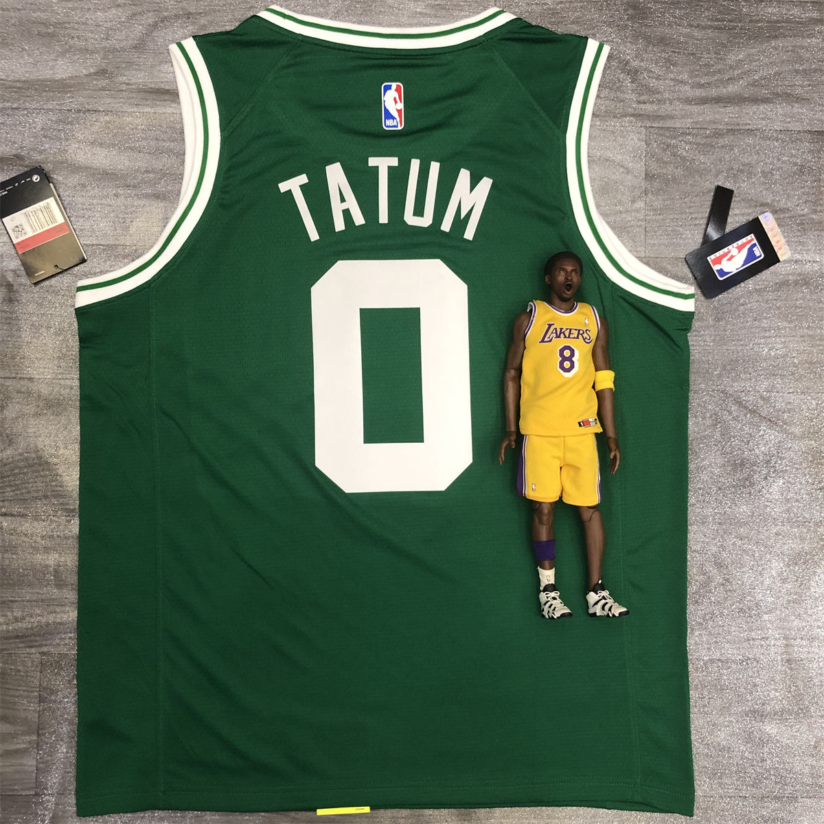 NBA Boston Celtics round neck Retro Green Jersey Tatum#0 S-XXL