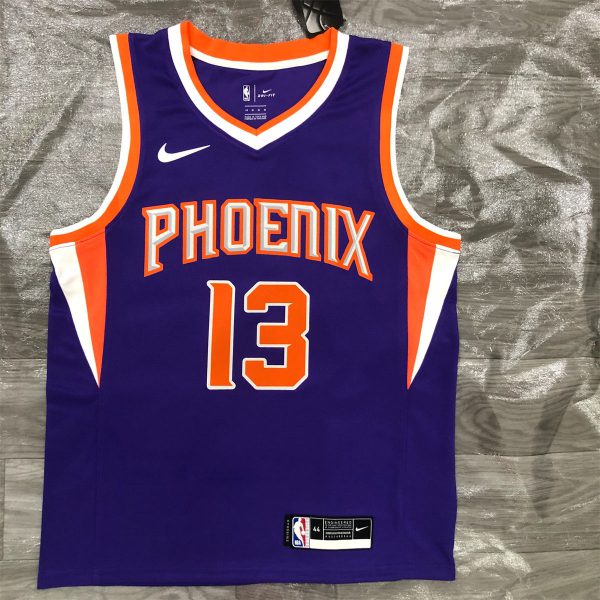 NBA Phoenix Suns V-Neck Purple jersey NASH#13 S-XXL