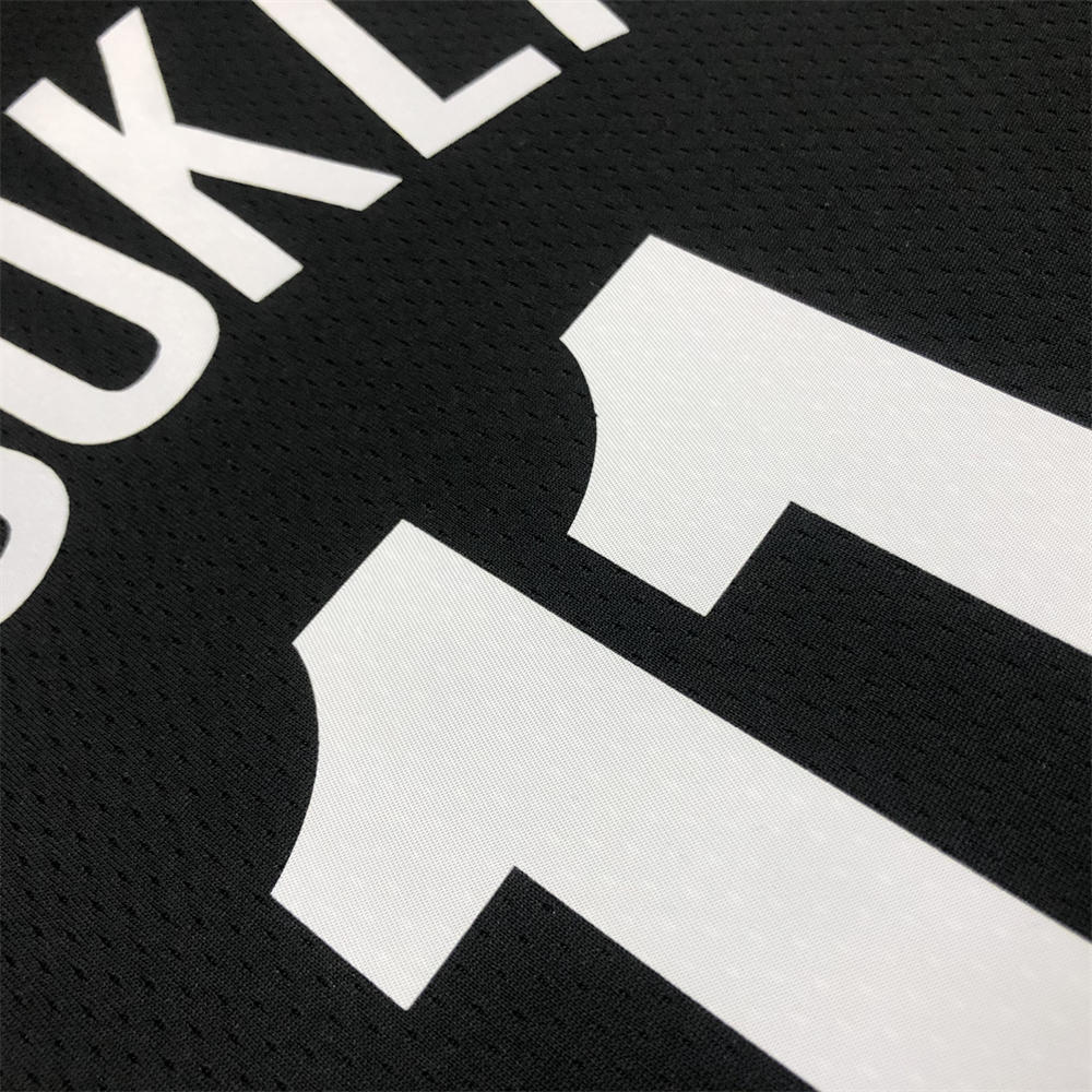 NBA Brooklyn Nets V-Neck Black 75th anniversary Jersey IRVING#11 S-XXL