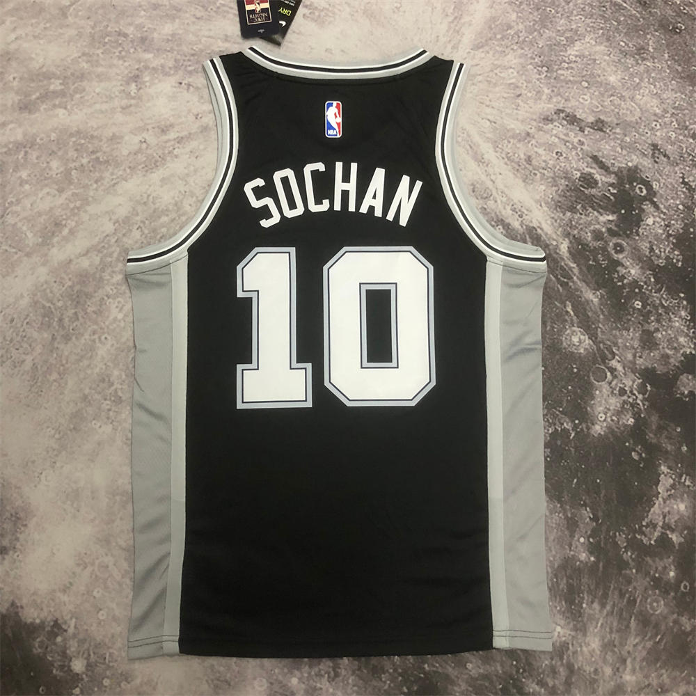 NBA San Antonio Spurs Sochan#10 2022/23 White Icon Edition Swingman Jersey S-XXL