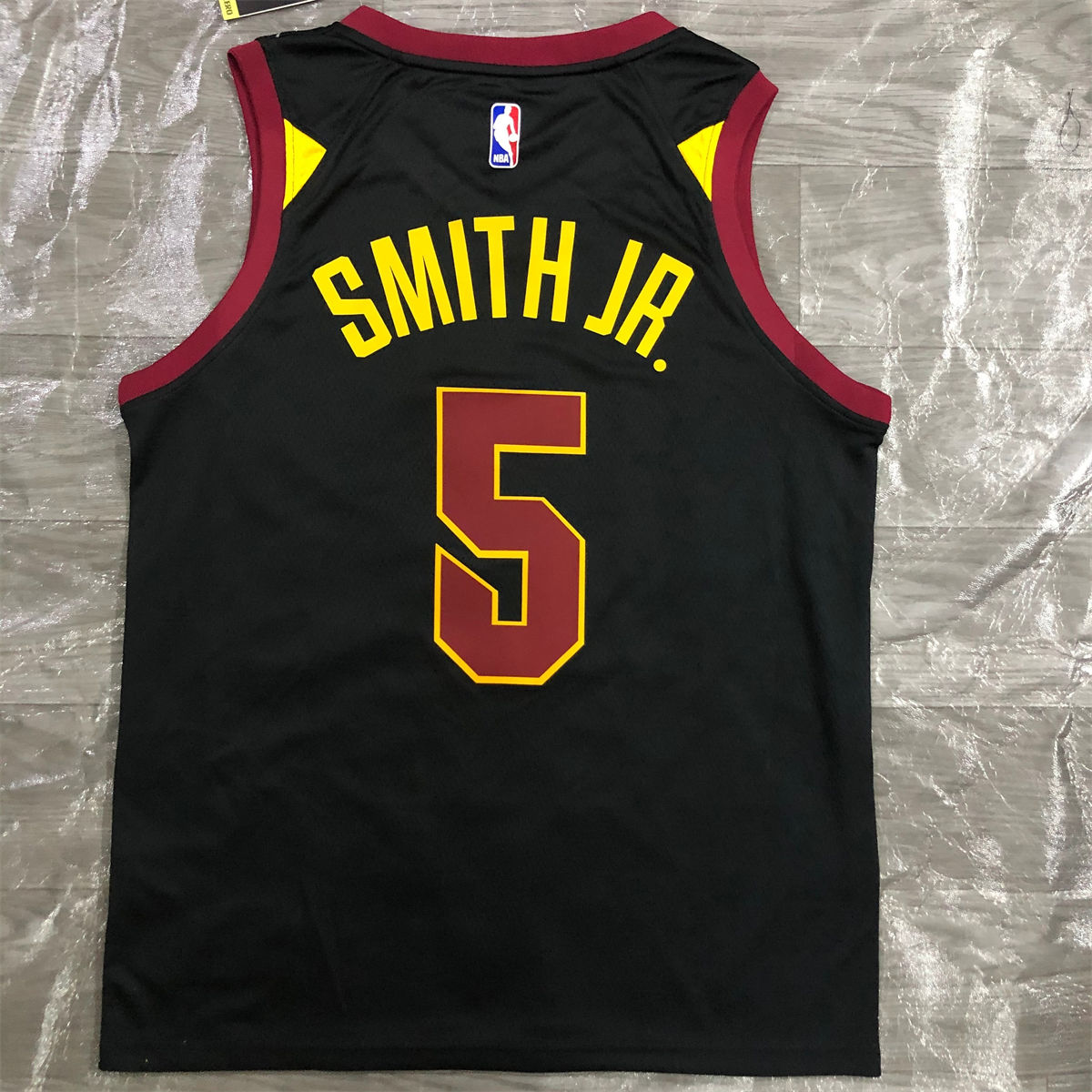 NBA Cleverland Cavaliers V-Neck Black jersey SMITH JR.#5 S-XXL