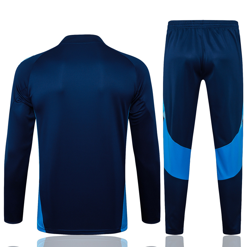 24/25 Flamengo Royal blue Long-sleeved half-pull training kit Football team kit