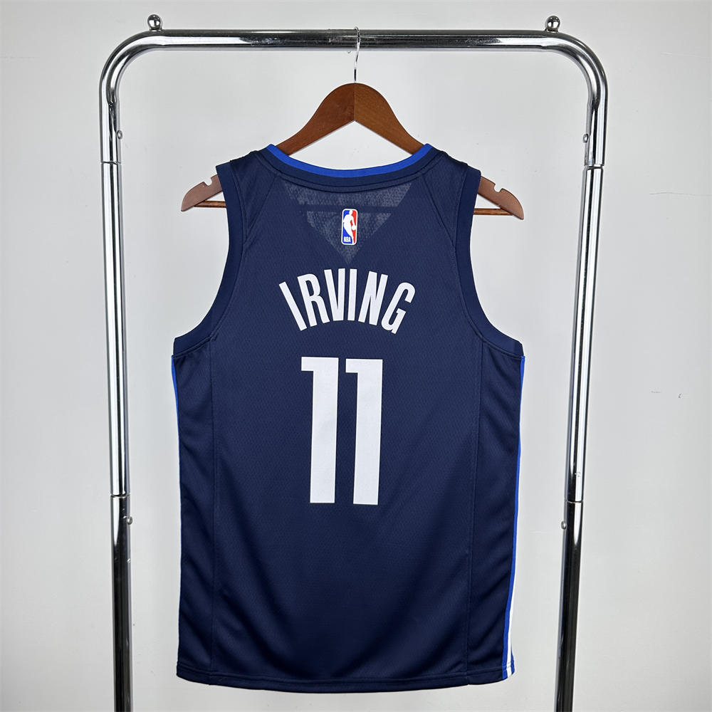 NBA Dallas Mavericks V-Neck Royal Blue Jersey IRVING#11 S-XXL