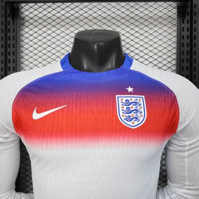 2025/26 England Women' Euro Home Long Sleeve Jersey Player Version