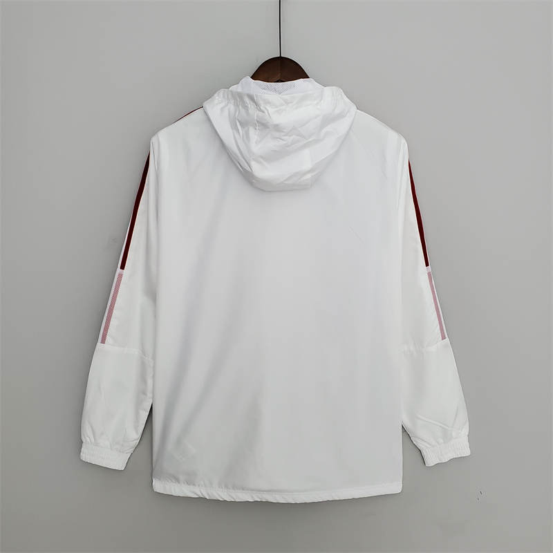 2022 Bayern Munich Windbreaker White Sport Unifom jersey Sport Unifom