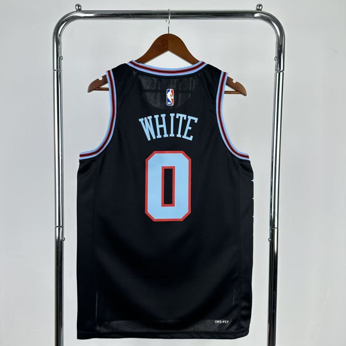 NBA Chicago Bulls 2026 City Edition Black Jersey WHITE#0