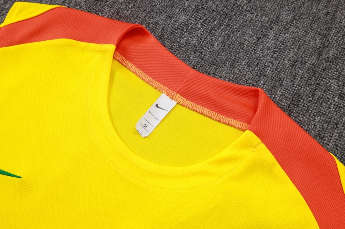 2026 Brazil Yellow Training Set Shirt and Shorts
